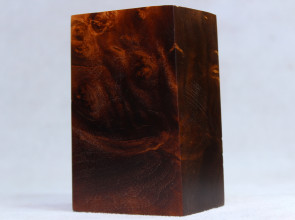 Stabilized Fumed Maple Burl Wood Mod Block